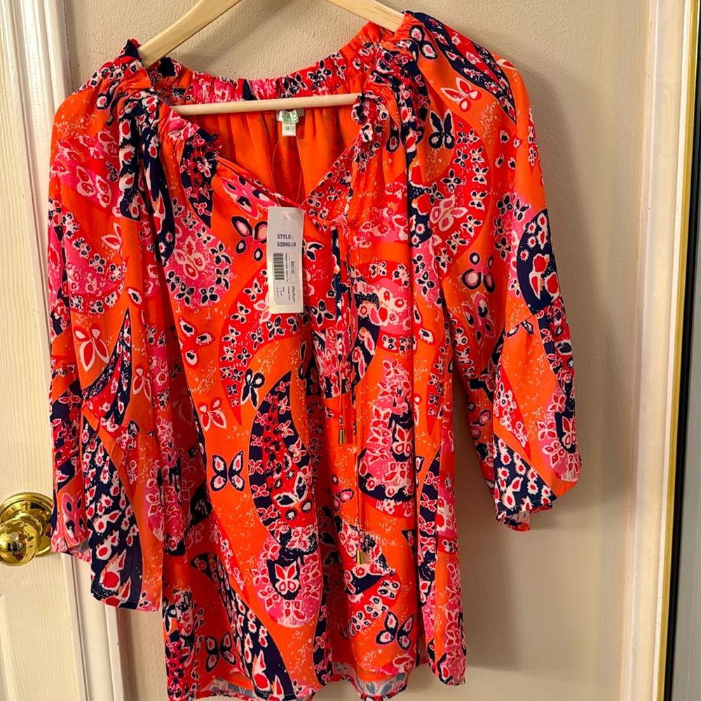 Jade blouse floral🌸🌺❤️